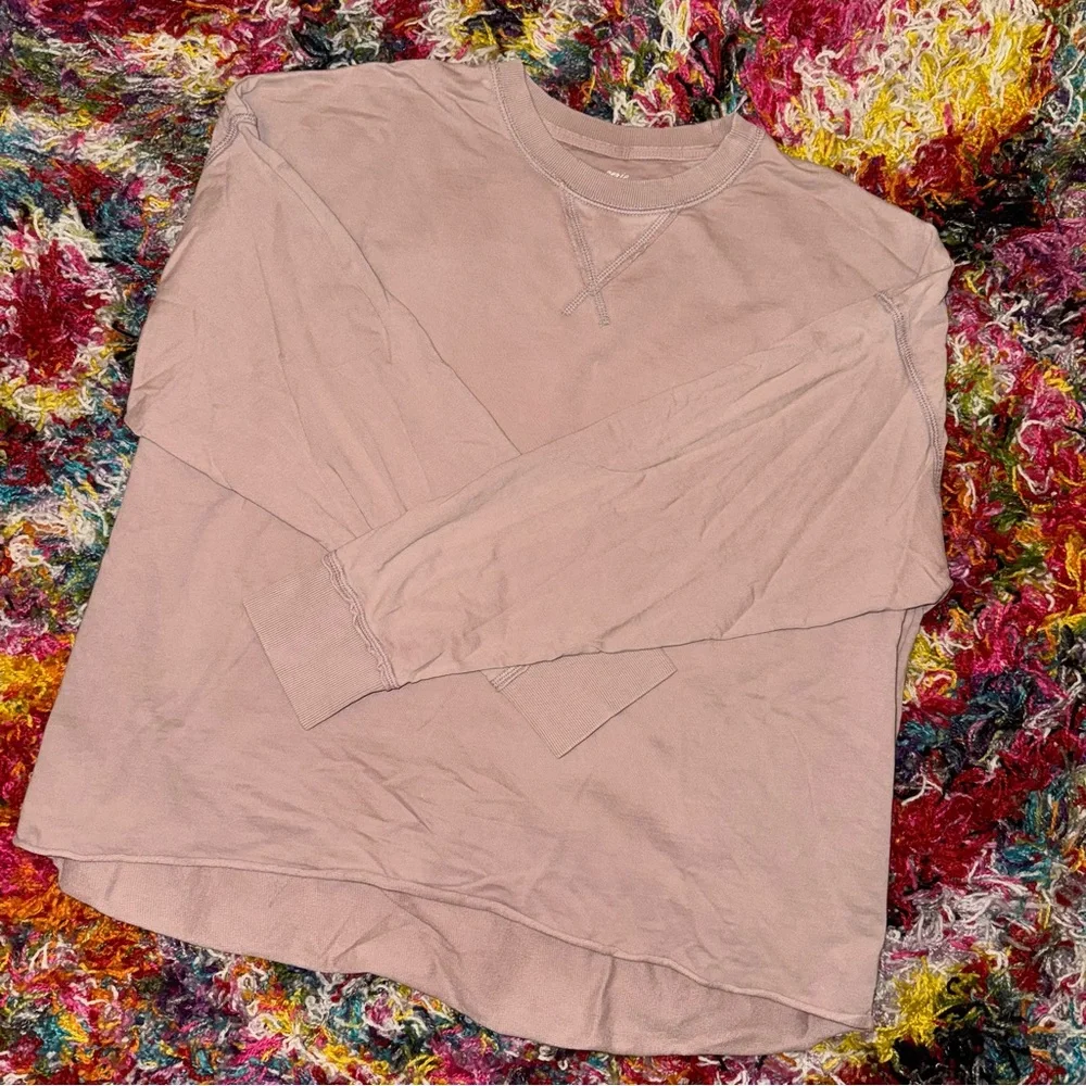 Aerie Mauve Long Sleeve Comfy Shirt - Picture 1 of 4